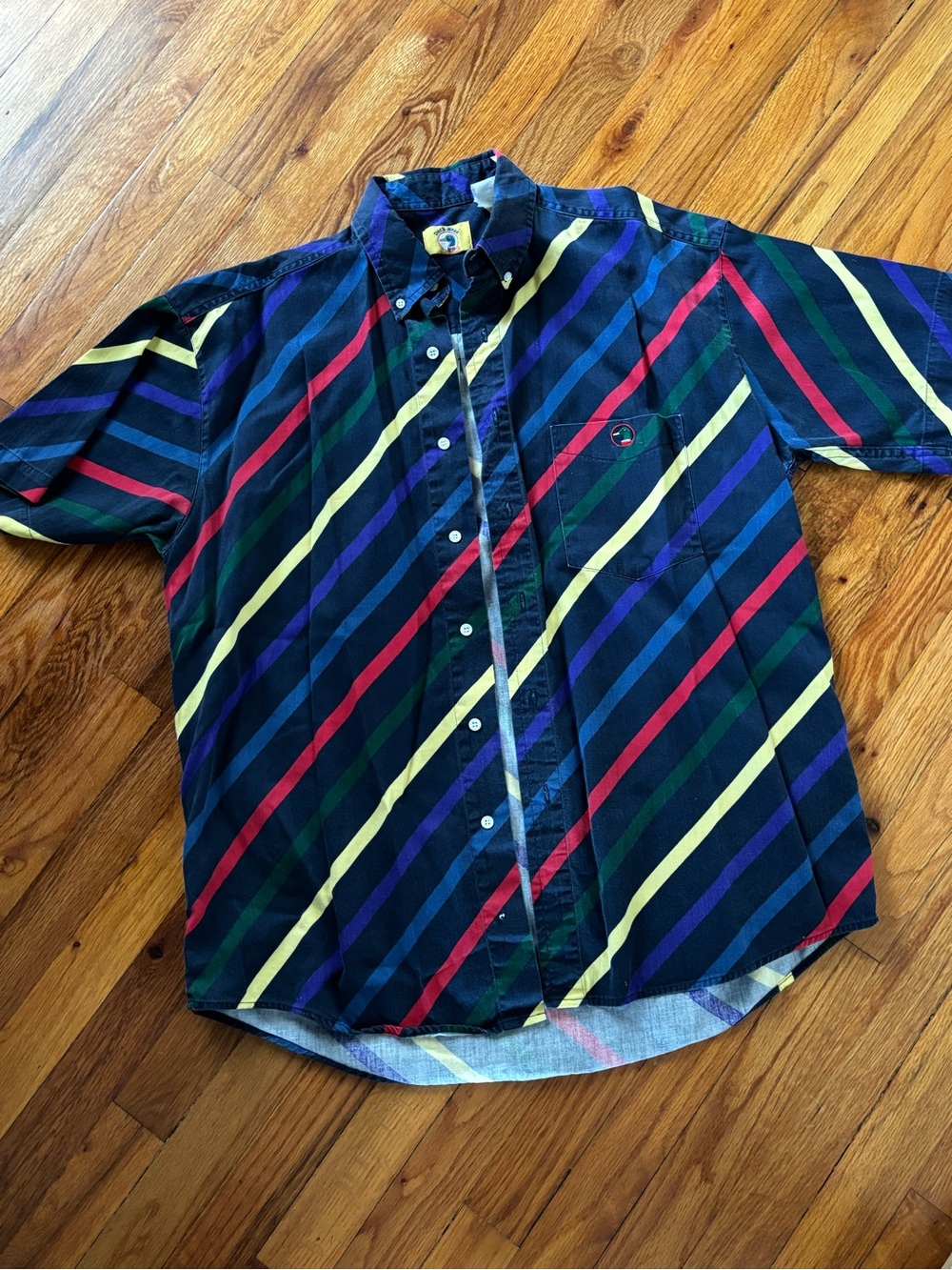 VGUC Vintage Duckhead Striped Button-Up Shirt